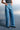 Pearl Bead Chain Barrel Leg Jeans
