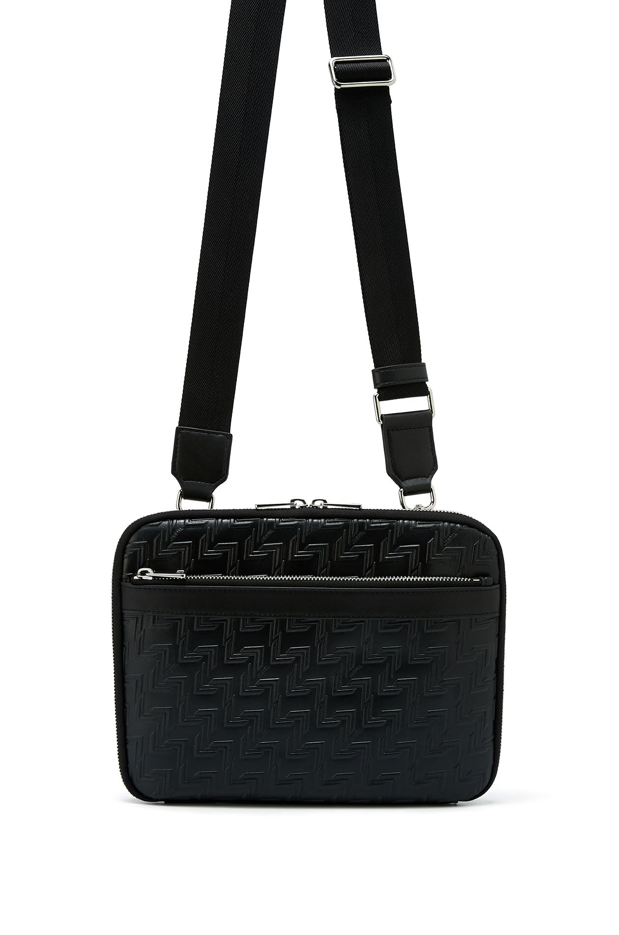 Monogram Faux Leather Crossbody Bag