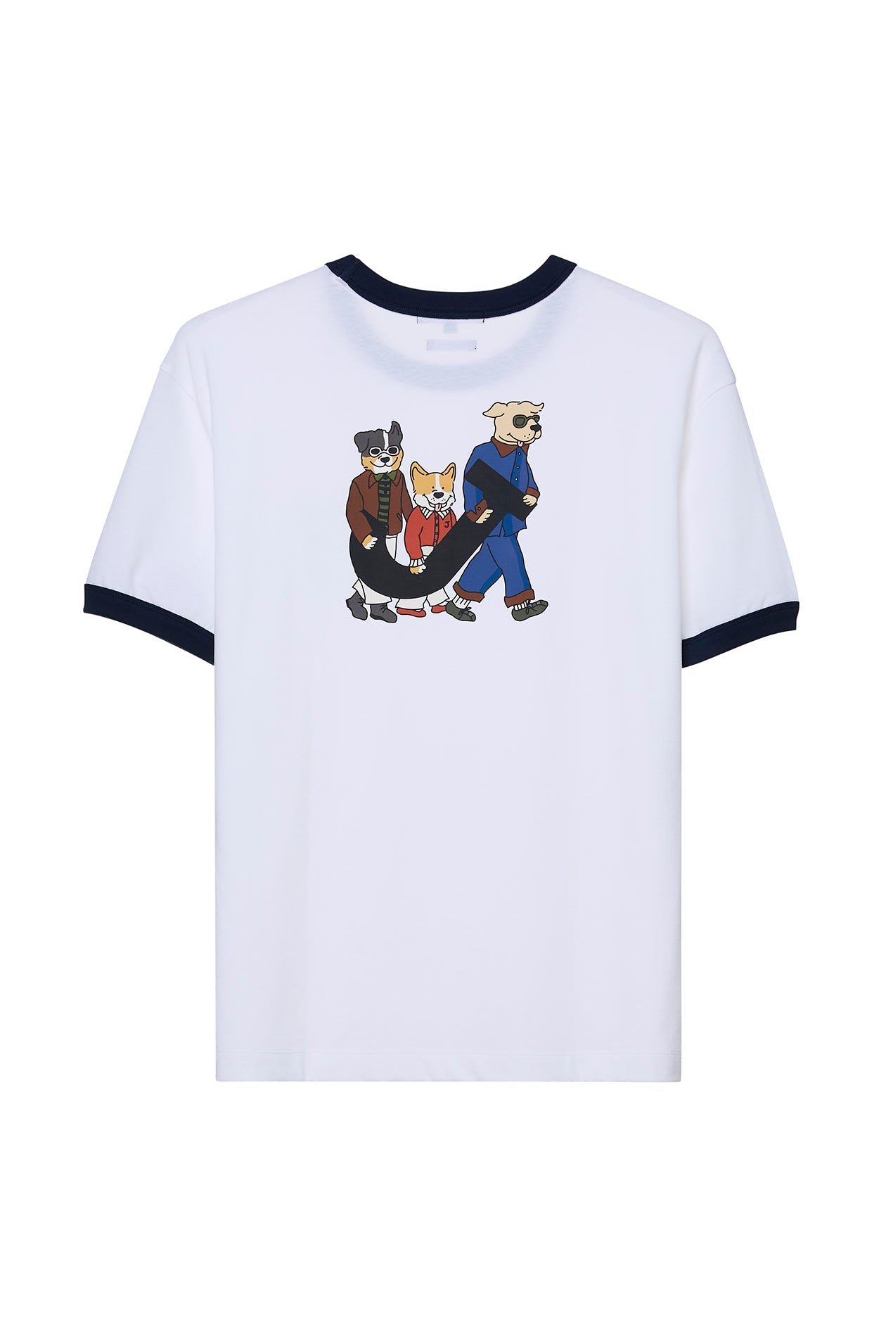 Cat and Dog Ringer T-Shirt