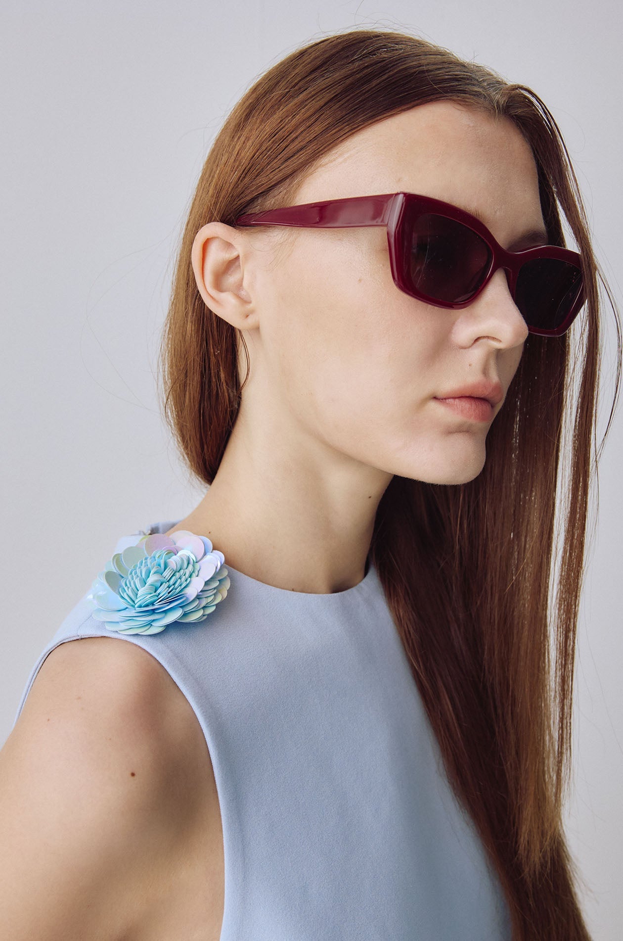 Sequin Flower Crop Top