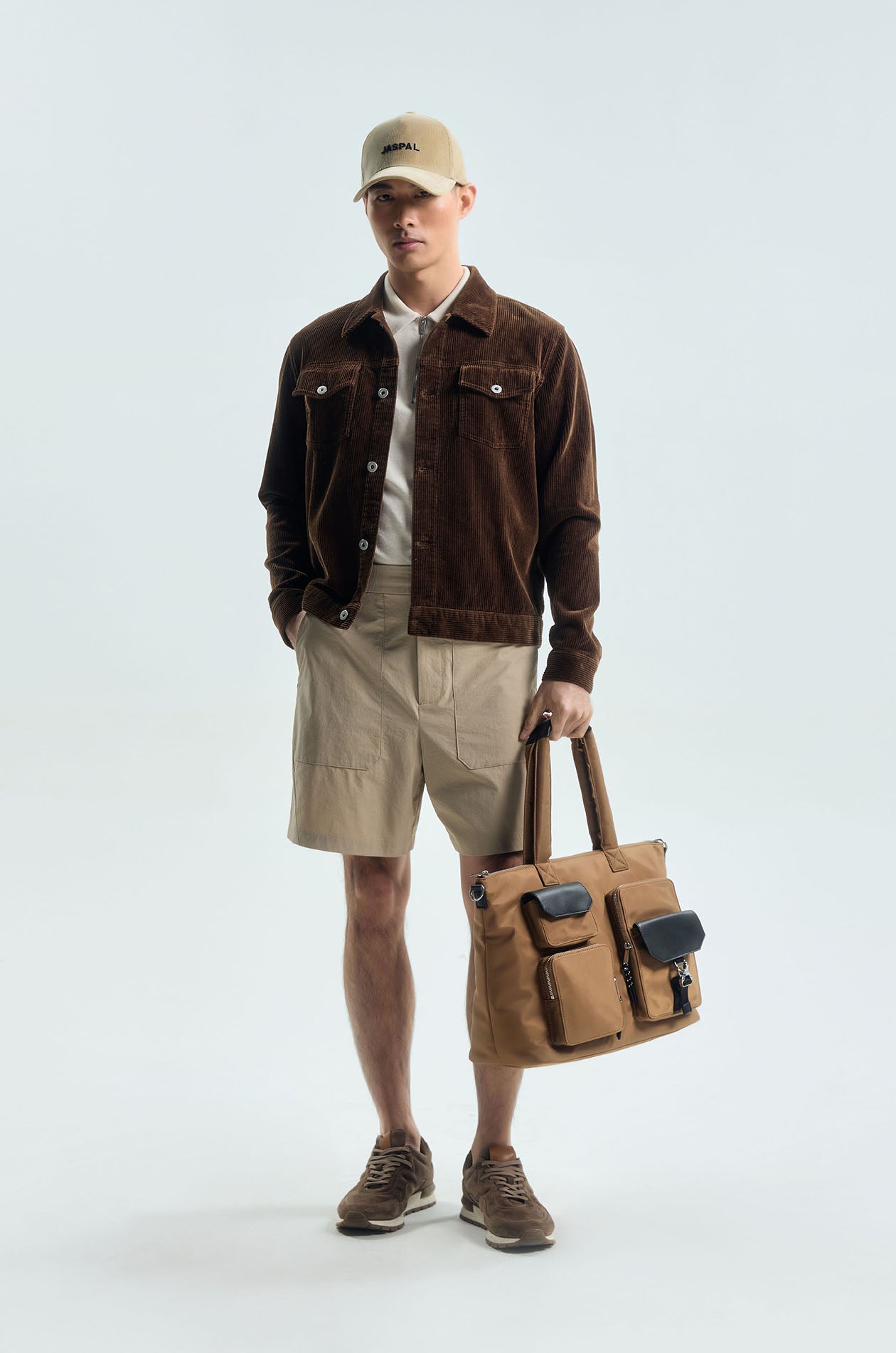 Ripstop Track Shorts with Zip Pocket