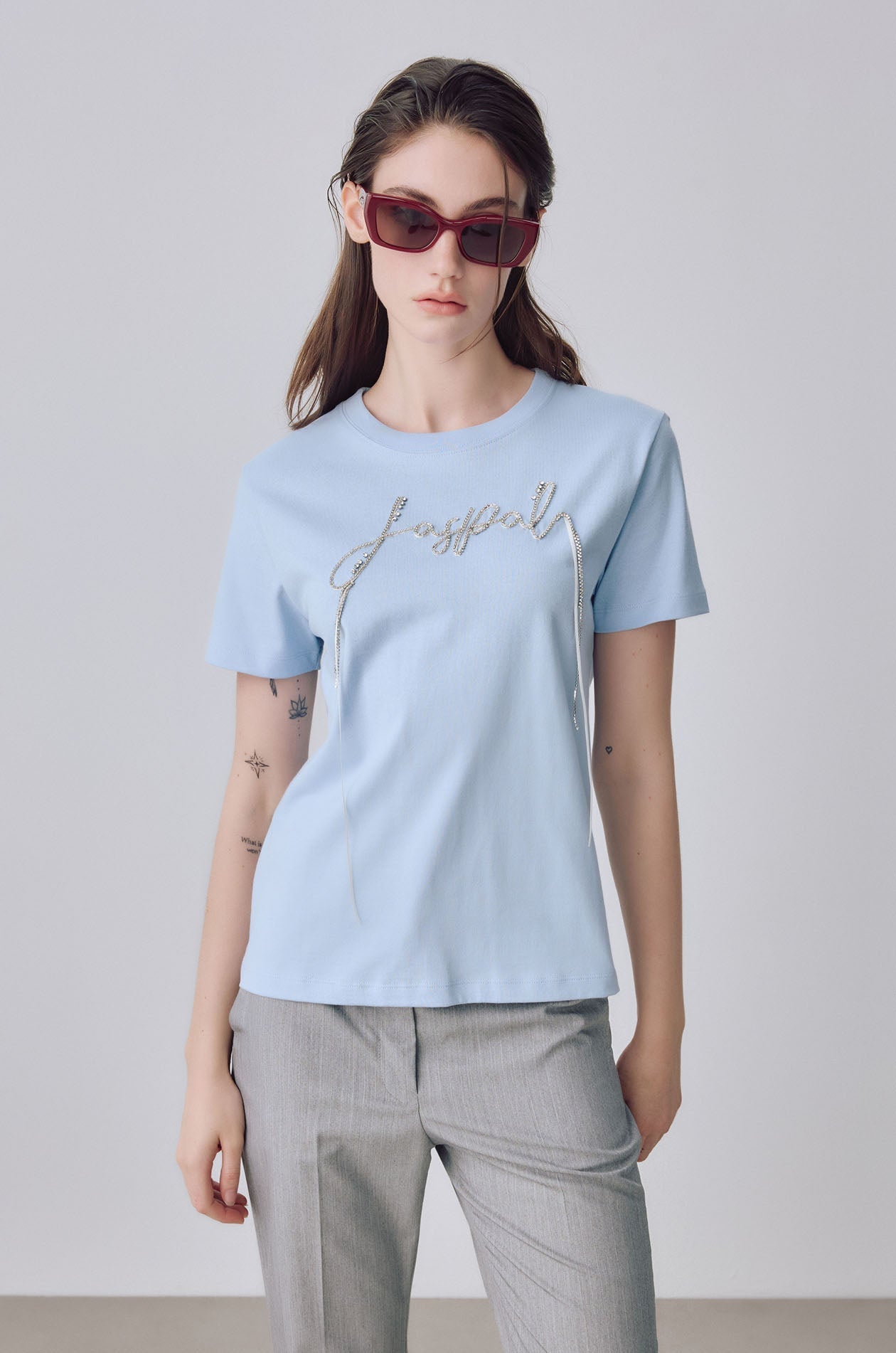 Rhinestone Logo T-Shirt