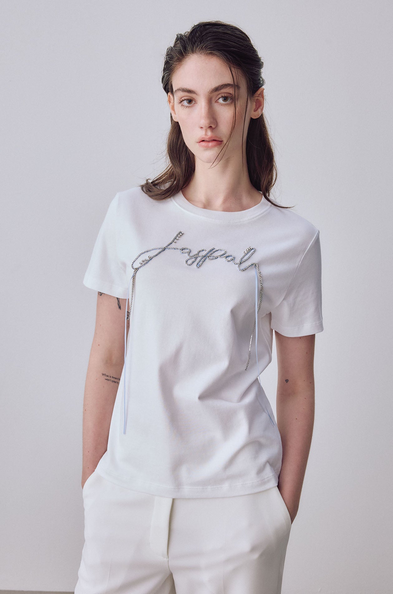 Rhinestone Logo T-Shirt