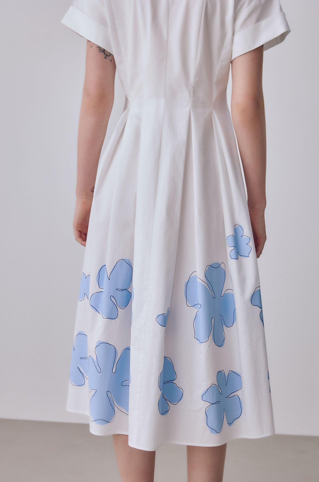 Floral Midi Shirt Dress