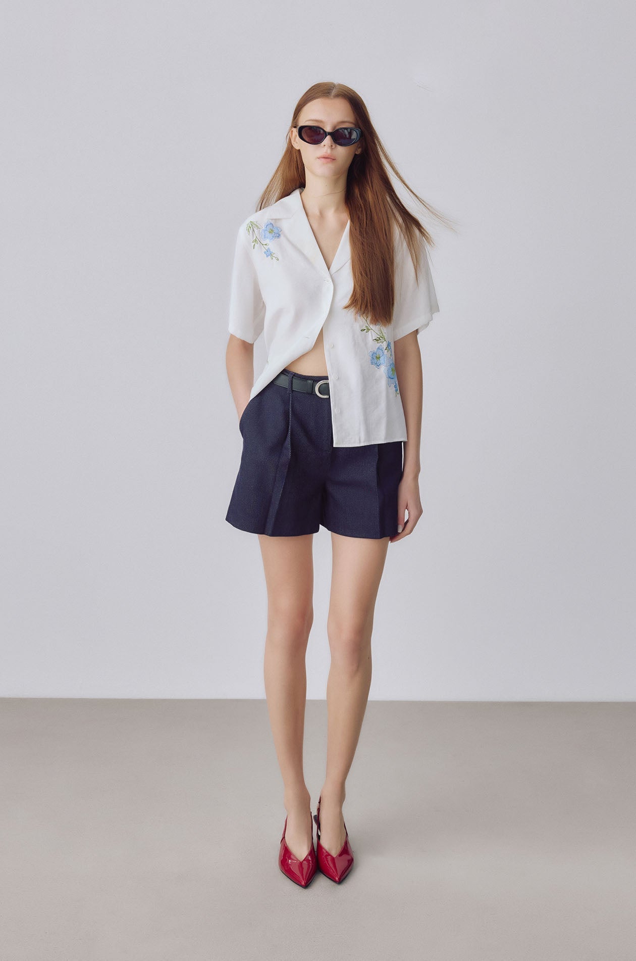 Blue Flower Resort Shirt