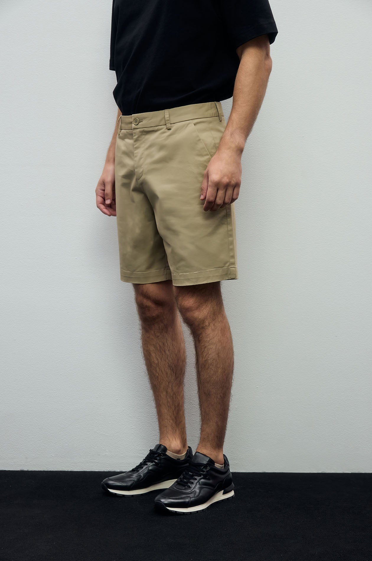 Chino Shorts with Zip Pocket