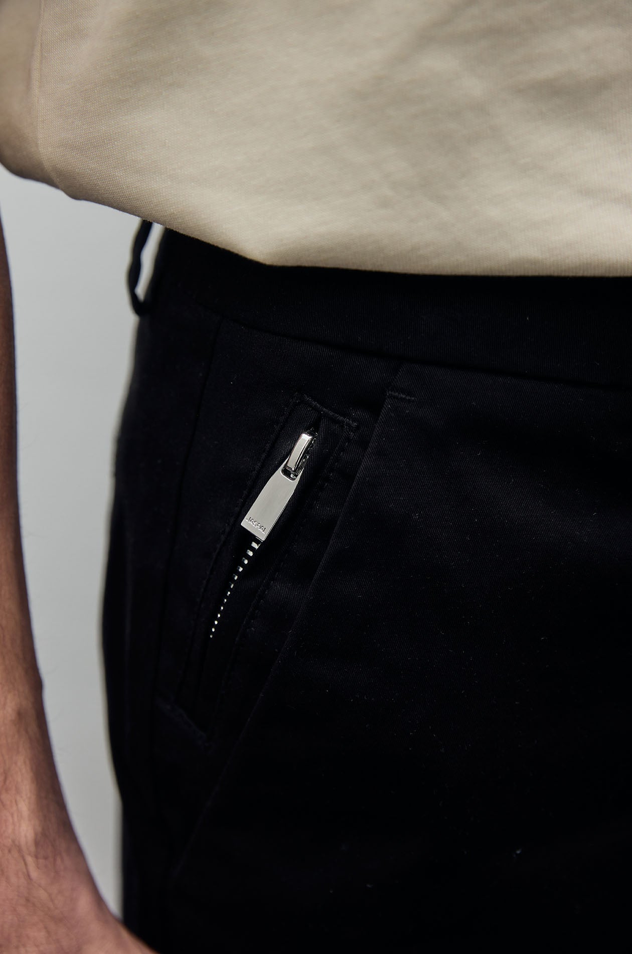 Chino Shorts with Zip Pocket