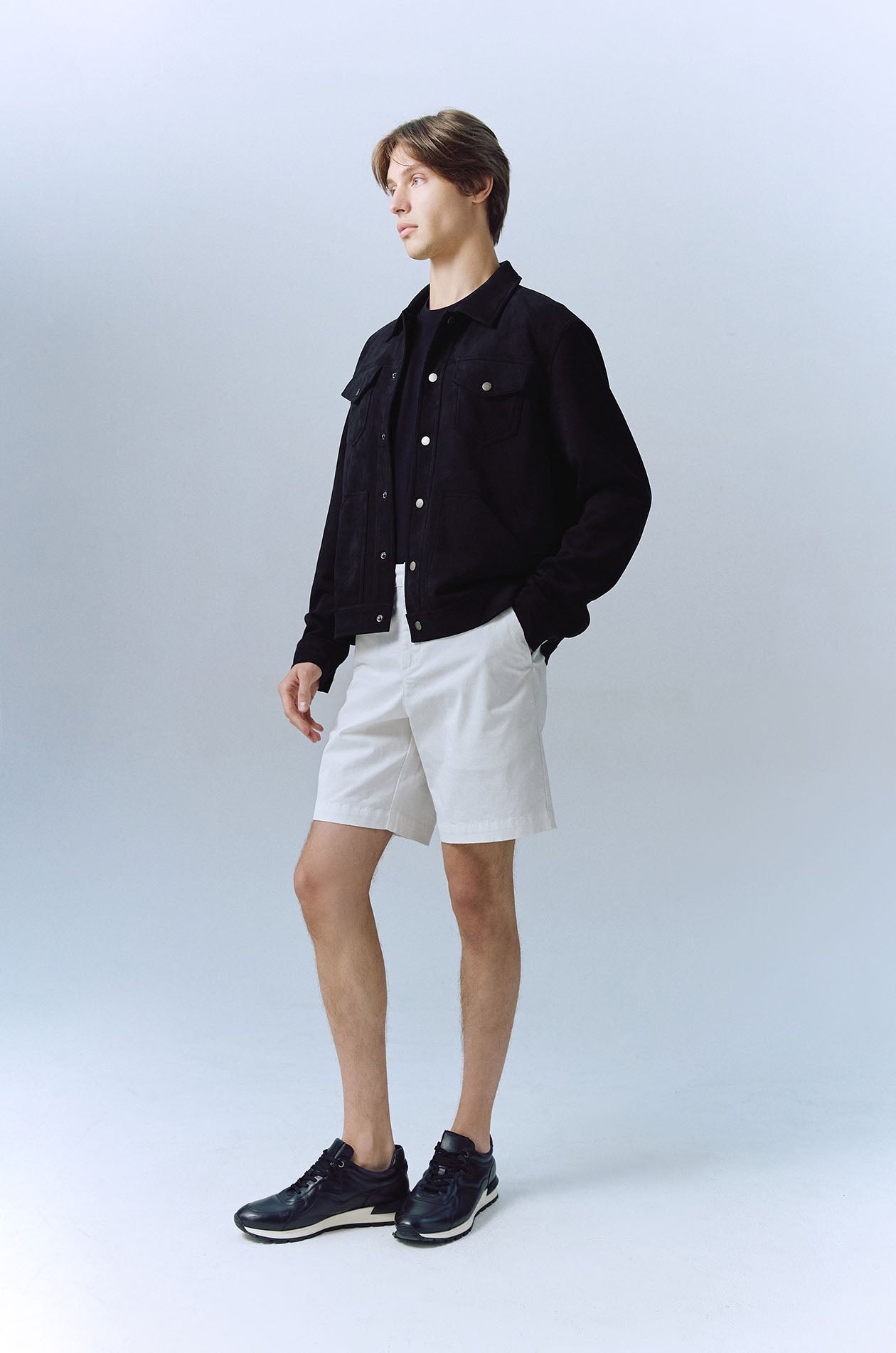 Chino Shorts with Zip Pocket