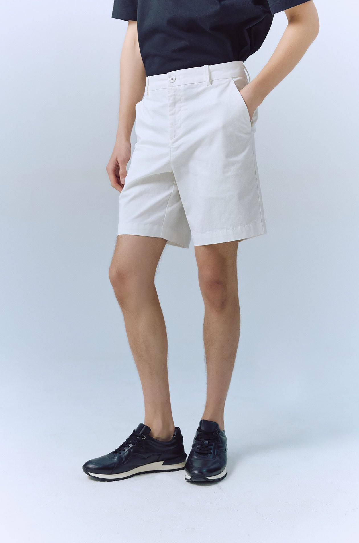 Chino Shorts with Zip Pocket