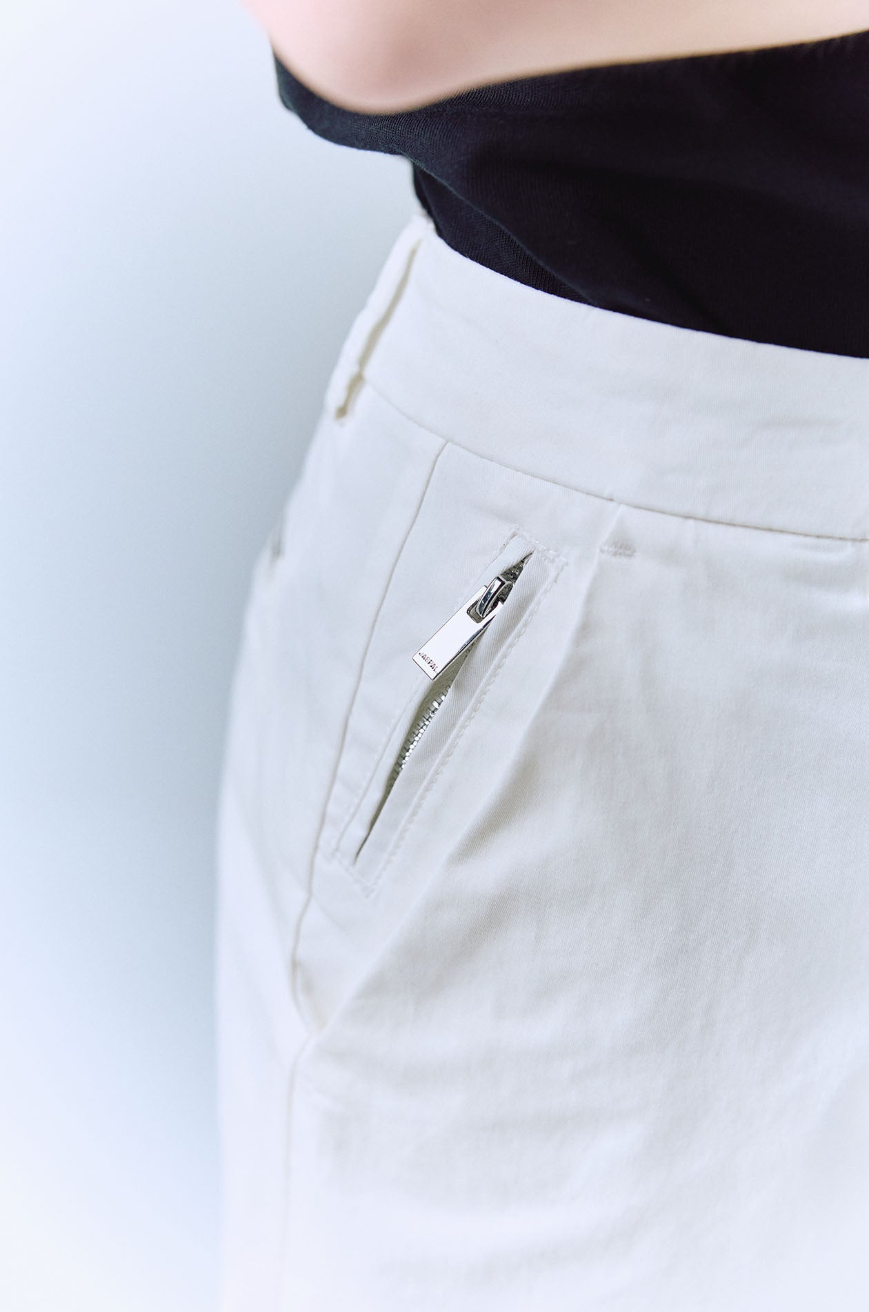 Chino Shorts with Zip Pocket