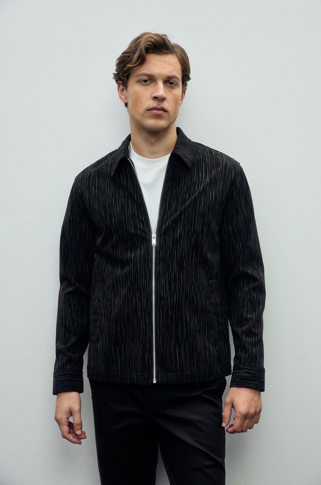 Zipper Corduroy Jacket