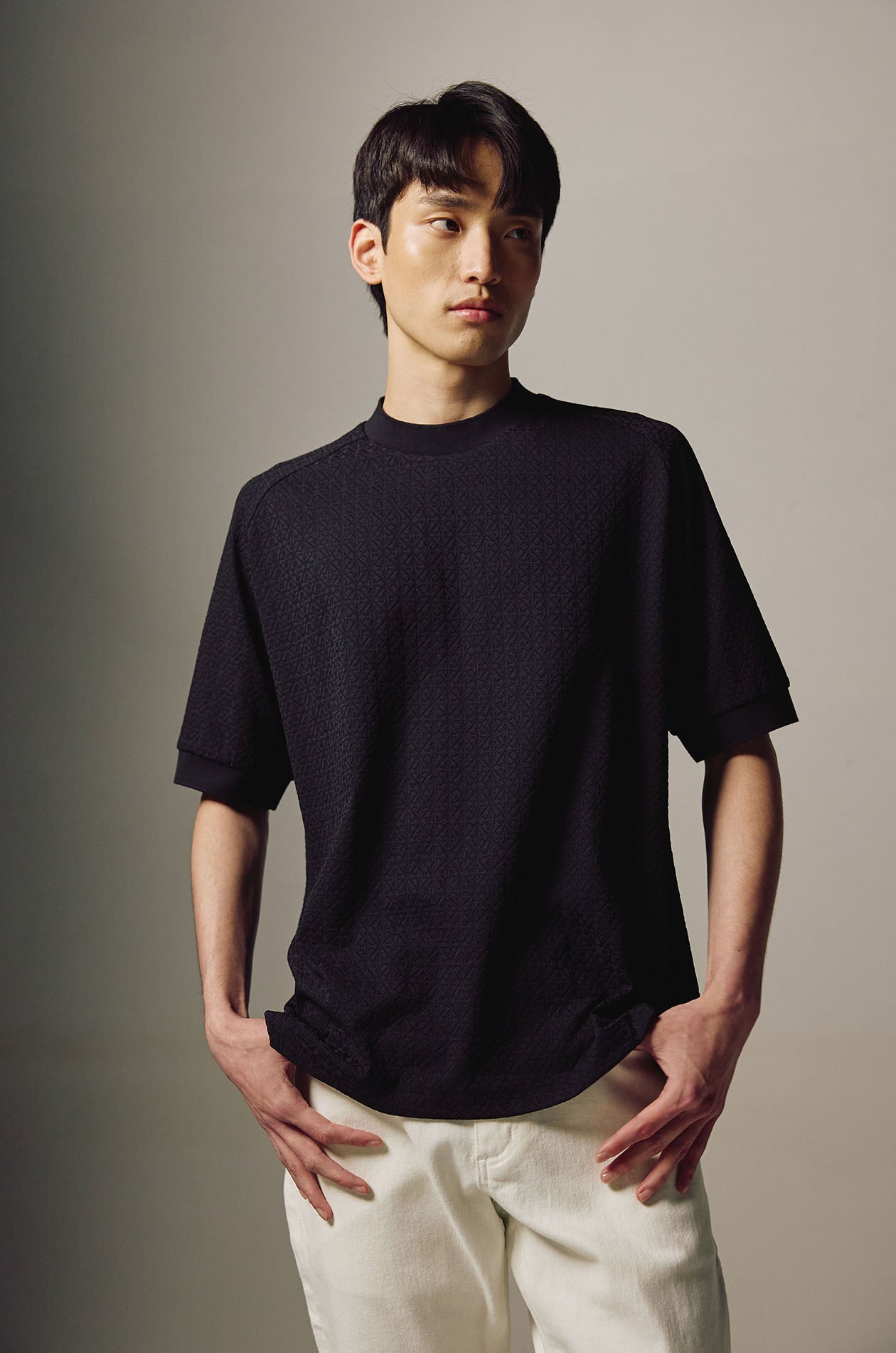 Relax Fit Jacquard Monogram T-Shirt