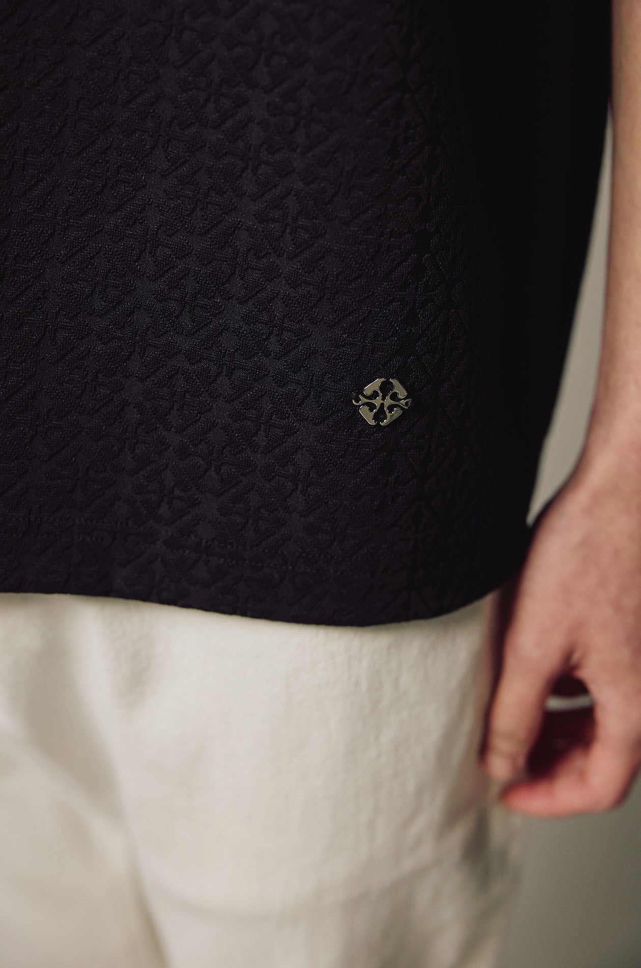Relax Fit Jacquard Monogram T-Shirt