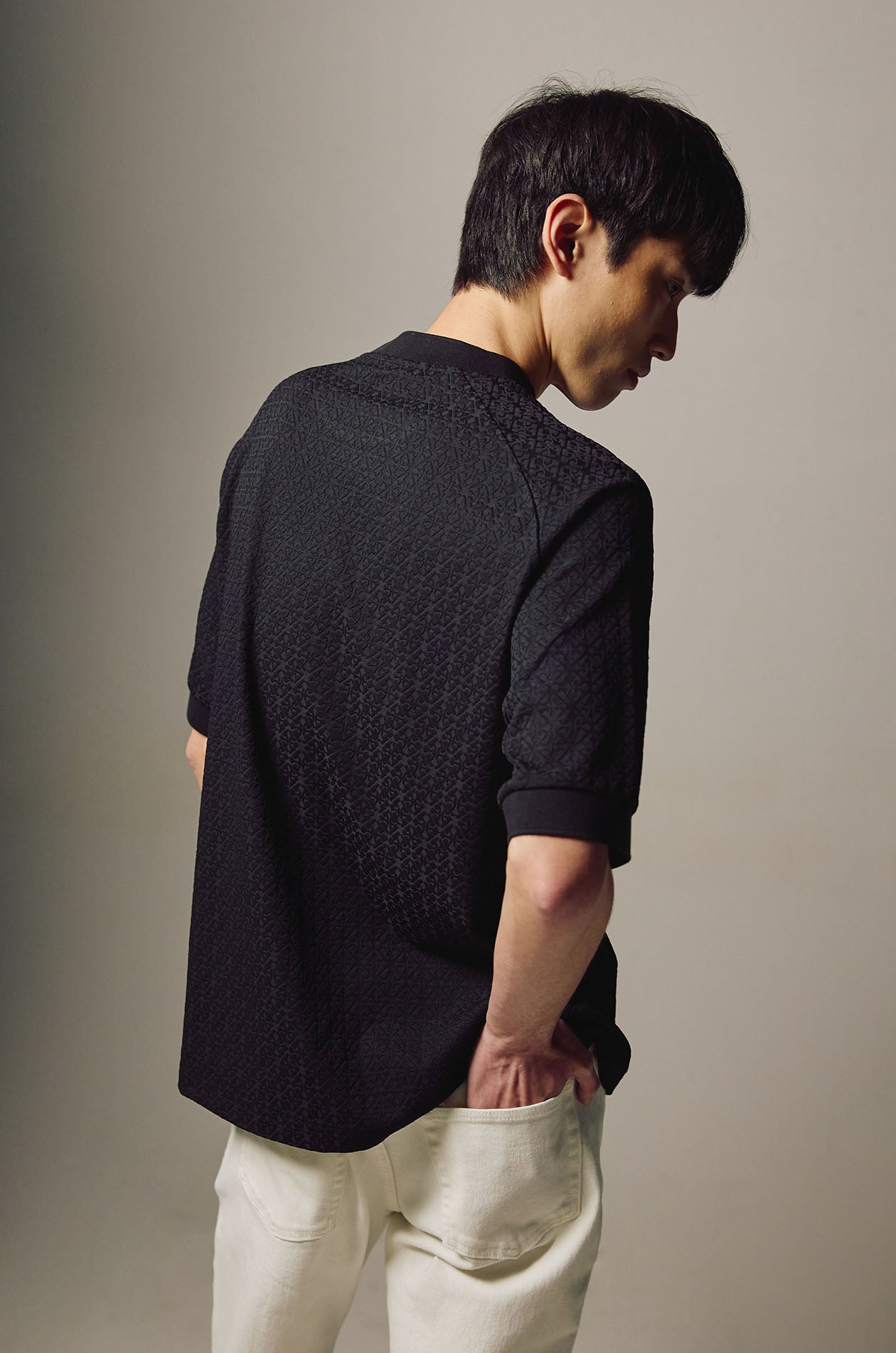 Relax Fit Jacquard Monogram T-Shirt