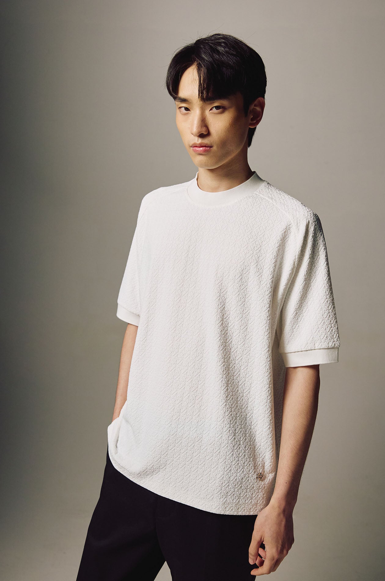 Relax Fit Jacquard Monogram T-Shirt