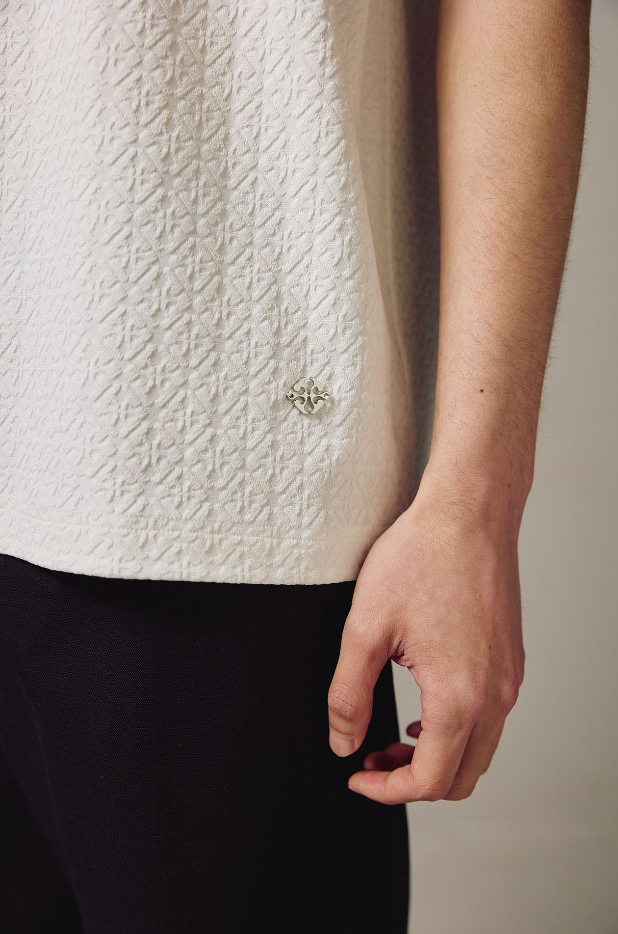Relax Fit Jacquard Monogram T-Shirt