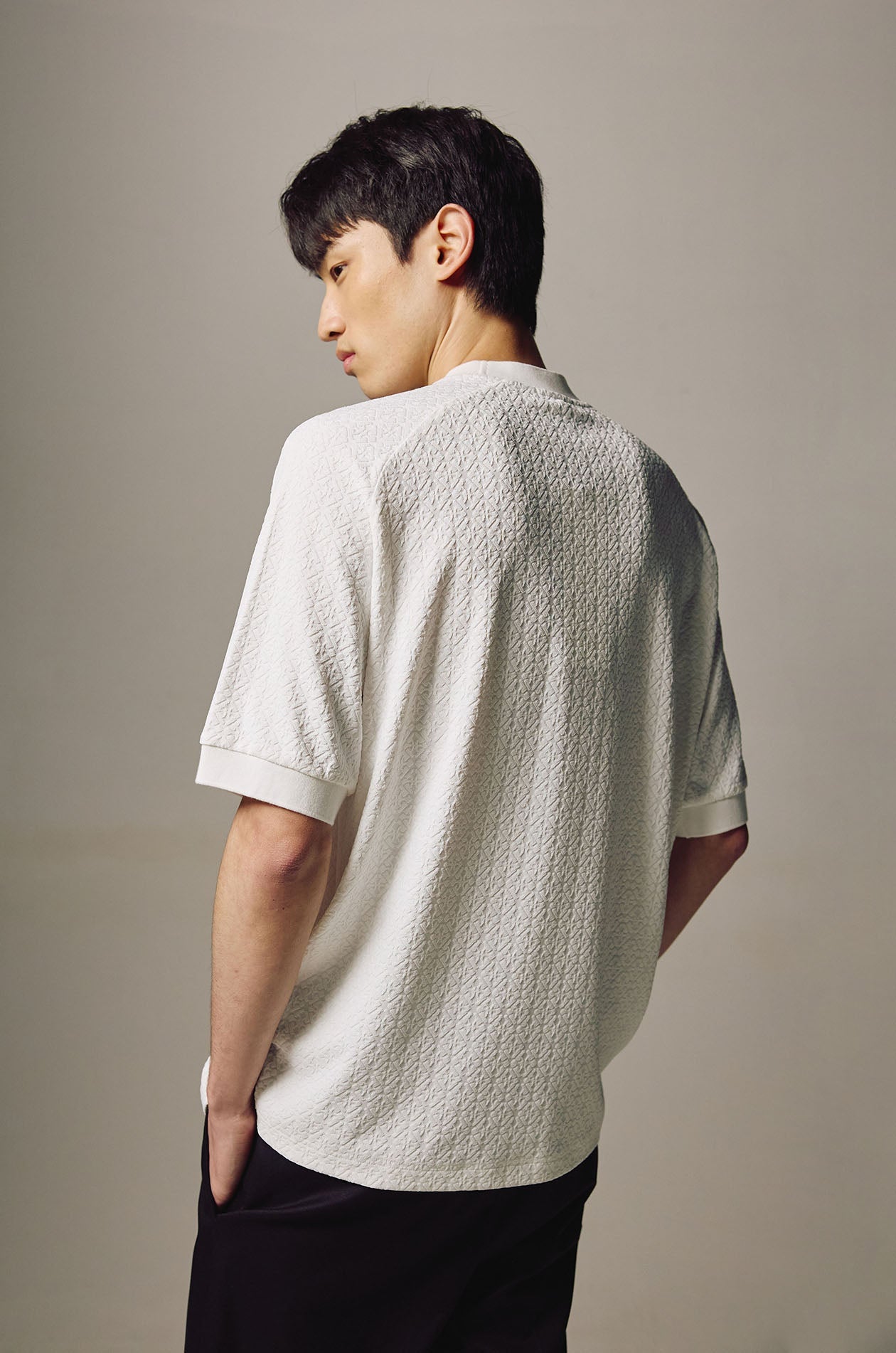Relax Fit Jacquard Monogram T-Shirt