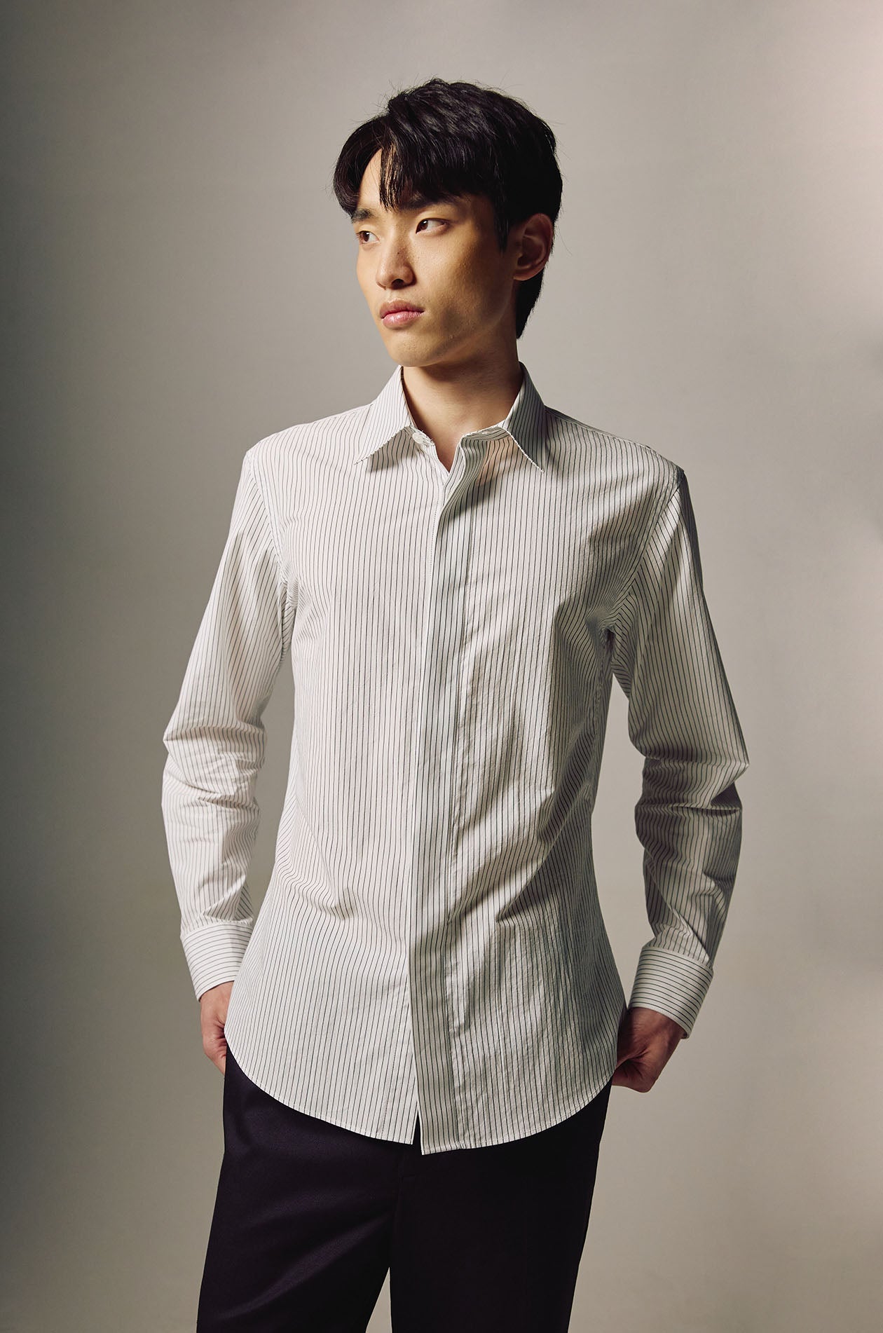Regular Fit Pinstriped Shirt
