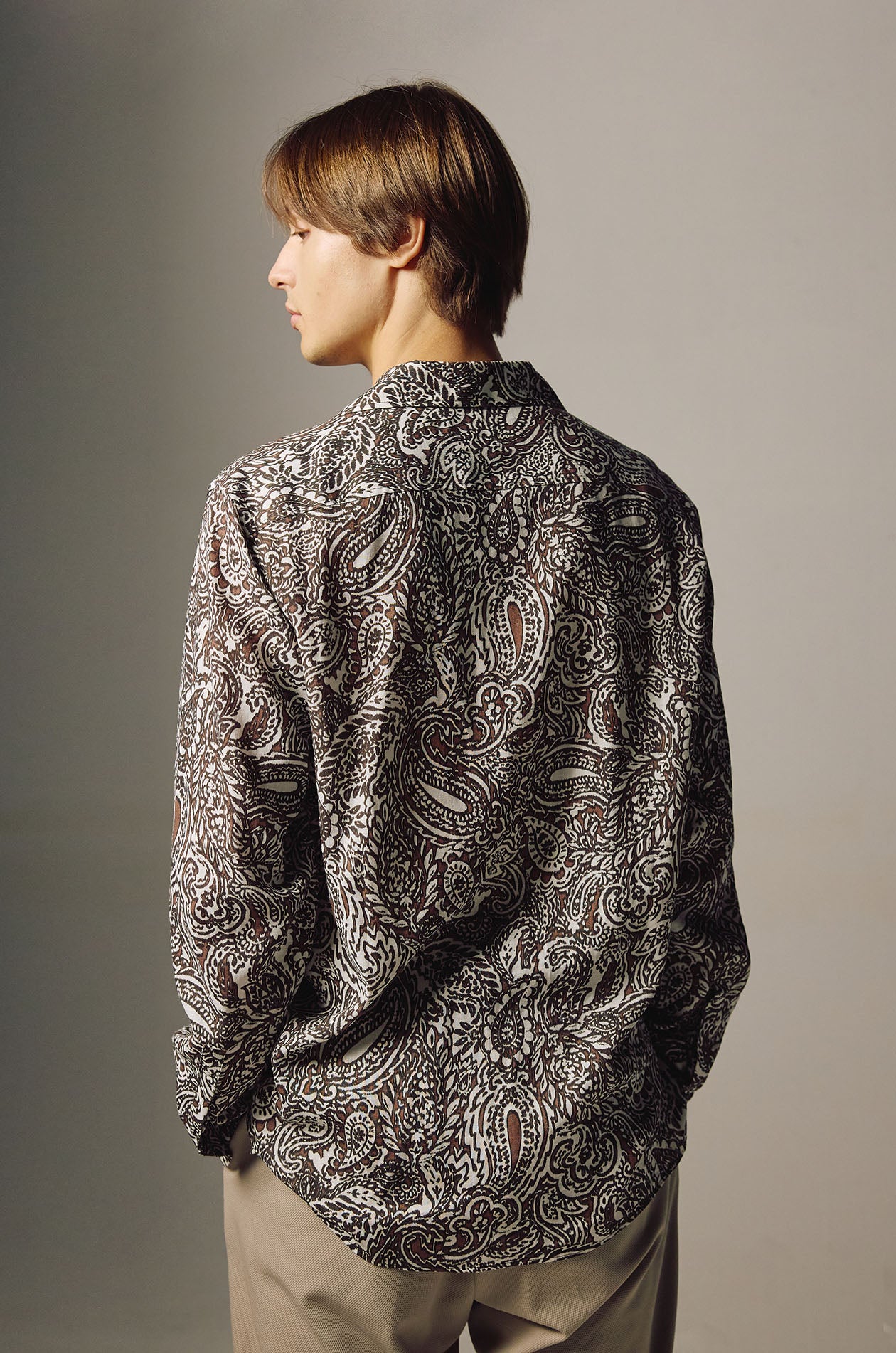 Paisley Print Long Sleeve Shirt