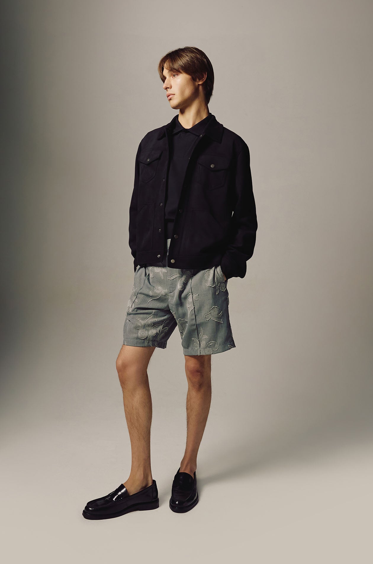 Paisley Jacquard Semi-Tailored Shorts