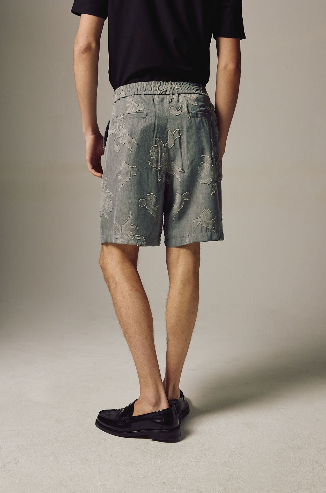 Paisley Jacquard Semi-Tailored Shorts