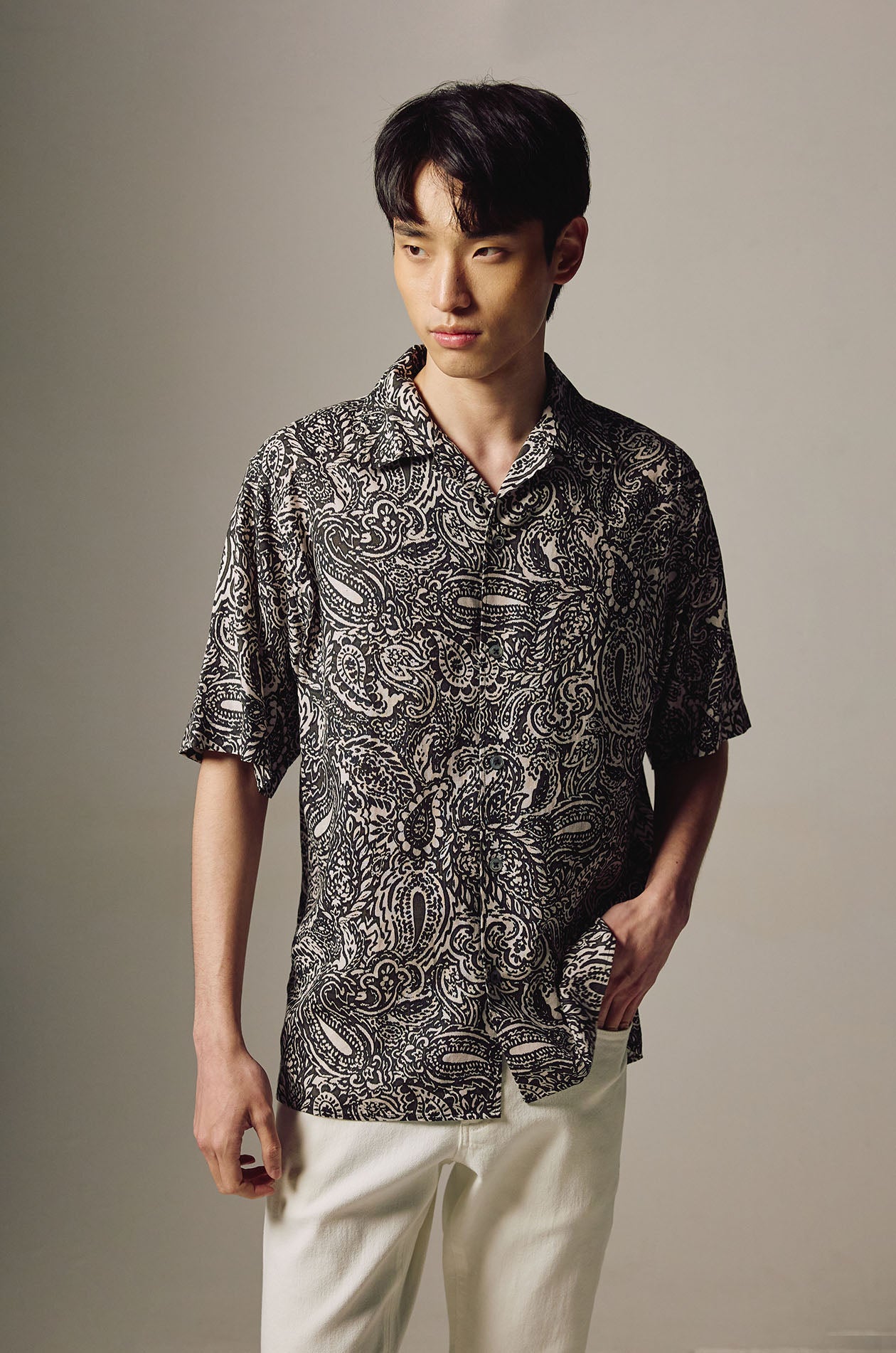 Paisley Print Resort Shirt